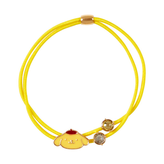 激レア 未使用 ポムポムプリン ビーズ ブレスレット ヘア サンリオ 当時物 gourmandise サンリオキャラクターズ マルチリングプラス