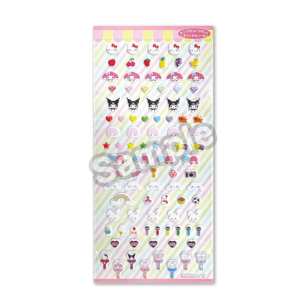 サンリオピューロランド限定グリッターシール サンリオキャラクターズ グリッターシール ダイカットシール