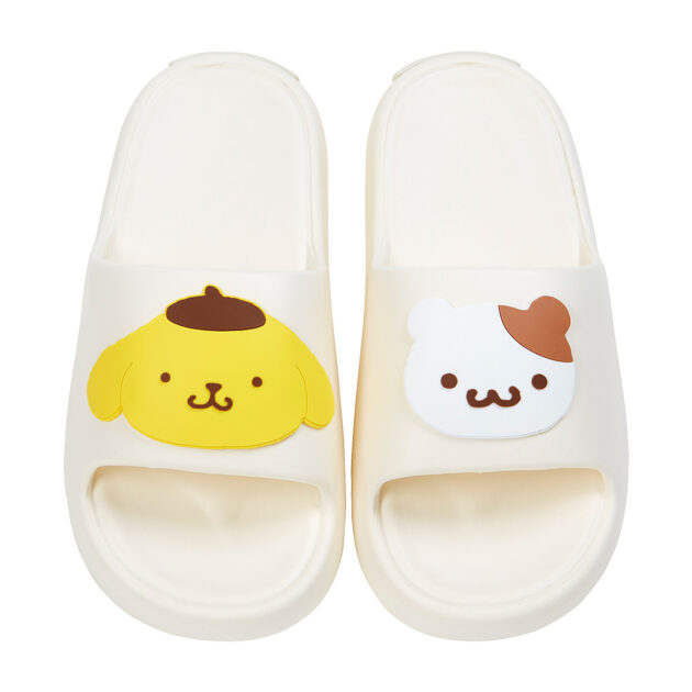 フェイスデザインスリッパ(ポムポムプリン＆マフィン)｜サンリオ