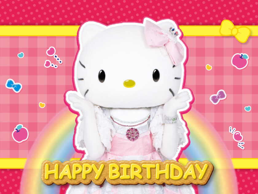 サンリオ　キティハッピーバースデーサンリオピューロランド ピンバッジ 非売品 サンリオ キティハッピーバースデーサンリオピューロランド