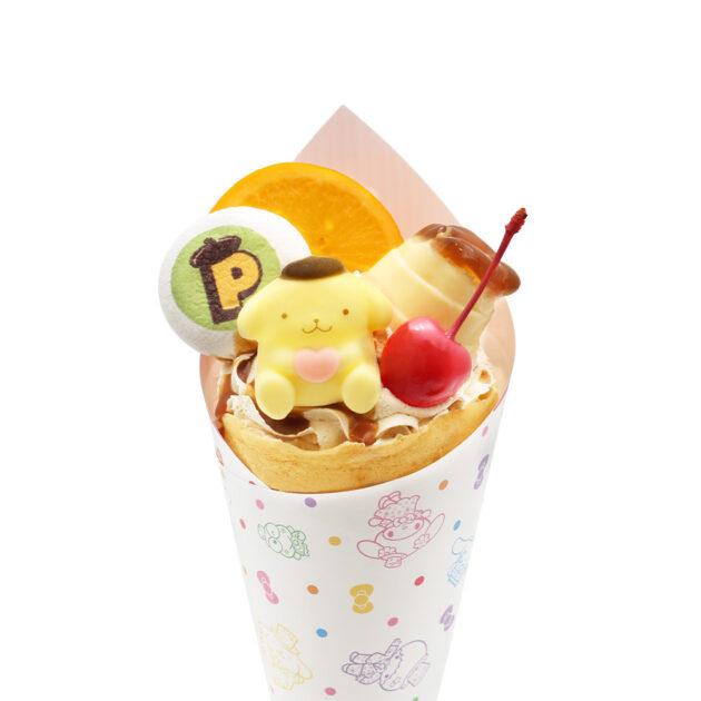 ポムポムプリンのアニバーサリープリン＆キャラメルクレープ｜サンリオ