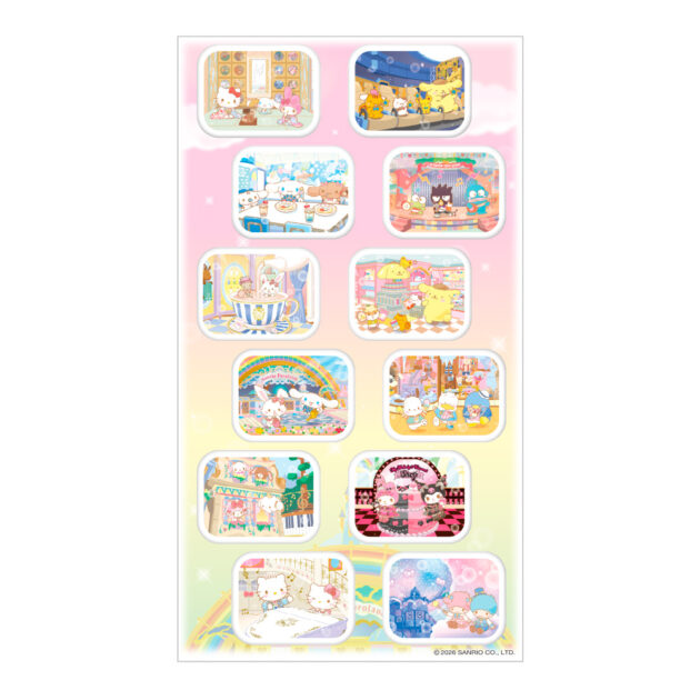 ぷっくりシール パークシチュエーション アート｜サンリオピューロランド