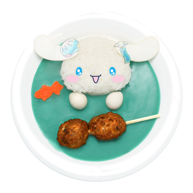 シナモロールのNEOナツ☆鶏つくね串ブルーカレー｜サンリオピューロランド