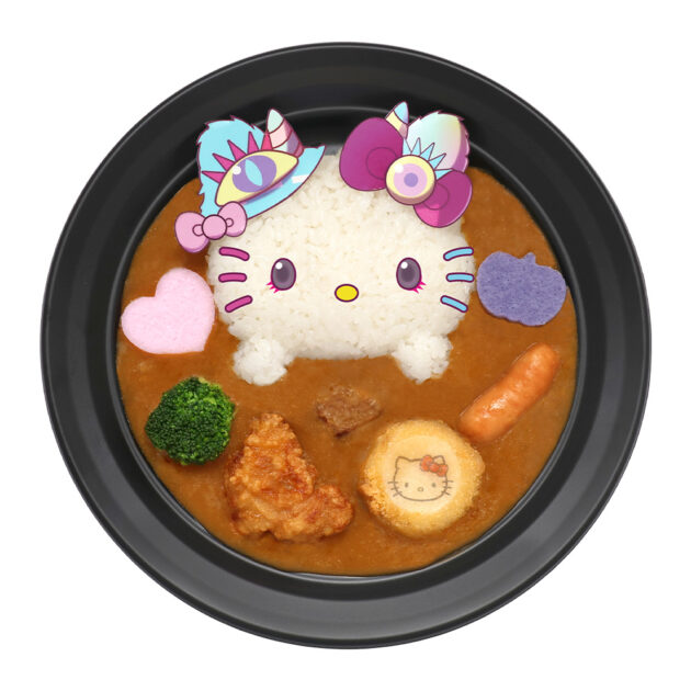 ハローキティオリエンタルカレーコラボキティ限定 ハローキティのPUROMONSTERSCRAMBLEビーフカレー｜サンリオピューロランド